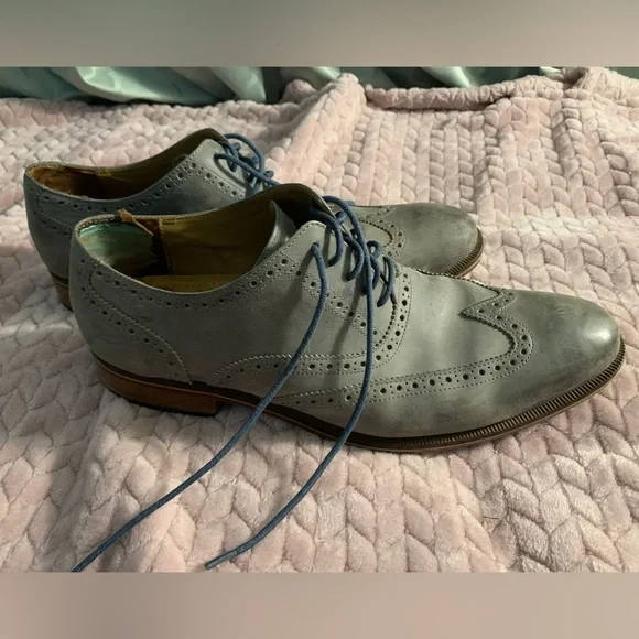 Cole Haan Gray Leather Dress SHOES Wingtip Oxford Baroque men’s size 13 Cole Haan Gray Leather Dress SHOES Wingtip Oxford Baroque  main image 4